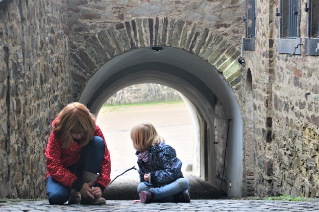 Romantischer Rhein mit Kindern
