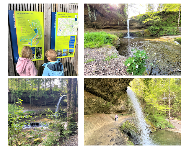 Wasserfälle Scheidegg im Allgäu mit Kindern 